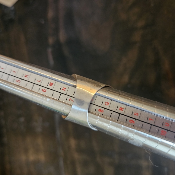 🤩SOLD🤩 Smiling Sun Sterling Silver Cigar Band Ring - Picture 3 of 6